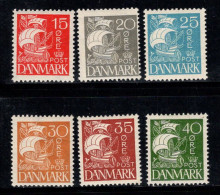 Danemark 1927 Mi. 168-173 Neuf * MH 100% Caravelle - Neufs