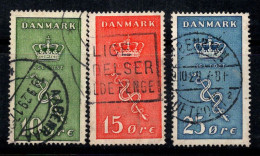 Danemark 1929 Mi. 177-179 Oblitéré 100% Lutte Contre Le Cancer - Used Stamps