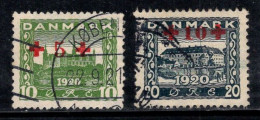 Danemark 1921 Mi. 116-117 Oblitéré 100% Surimprimé - Used Stamps