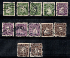 Danemark 1924 Mi. 131-142 Oblitéré 100% Roi Christian - Used Stamps