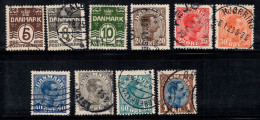 Danemark 1921 Mi. 118-128 Oblitéré 100% Roi Christian - Used Stamps