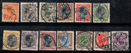 Danemark 1918 Mi. 97-109 Oblitéré 80% Roi Christian X - Used Stamps