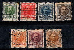 Danemark 1907 Mi. 53-59 Oblitéré 100% Le Roi Frédéric VIII - Used Stamps