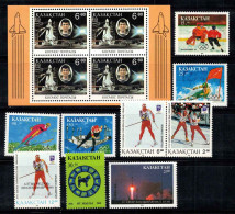 Kazakhstan 1994 Mi. 37-45, Bl. 1 Neuf ** 100% Jeux Olympiques, Espace, Nouvel An - Kazachstan