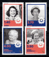 Nouvelle-Zélande 2021 Mi. 3866-3869 Neuf ** 100% La Reine Élisabeth II - Unused Stamps