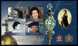 Jamaïque 2002 Mi. Bl. 53 Bloc Feuillet 100% Neuf ** La Reine Élisabeth II - Jamaique (1962-...)