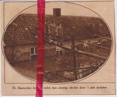 Pannerden - Evacuatie Bewoners Via Dak Na Overstromingen - Orig. Knipsel Coupure Tijdschrift Magazine - 1926 - Ohne Zuordnung