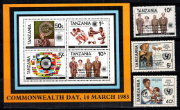 Tanzanie 1988 Bloc Feuillet 100% Neuf ** La Reine Élisabeth II - Tanzanie (1964-...)