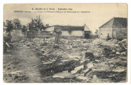 CPA 51 Bataille De La Marne - Septembre 1914 - ESTERNAY La Ferme Du Château Brulée Par Les Allemands Le 7 Septembre - Esternay