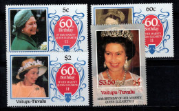 Tuvalu, Vaitupu 1986 Mi. 83-86 Neuf ** 100% La Reine Élisabeth II - Tuvalu