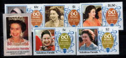 Tuvalu, Nukulaelae 1986 Mi. 75-78 Neuf ** 100% La Reine Élisabeth II - Tuvalu