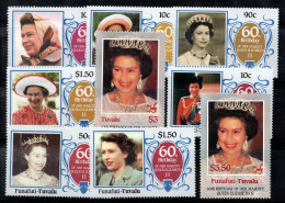 La Reine Élisabeth II 1986 Neuf ** 100% Célébrités, Tuvalu - Famous Ladies