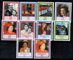 La Reine Élisabeth II 1986 Neuf ** 100% Célébrités, Fidji, Jamaïque - Famous Ladies