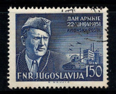 Yougoslavie 1951 Mi. 676 Oblitéré 100% Poste Aérienne 150 D, Titus - Luchtpost