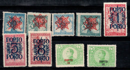 Yougoslavie 1920-21 Mi. 44-52 Neuf * MH 100% Timbre-taxe - Timbres-taxe