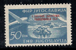 Yougoslavie 1951 Mi. 667 Neuf ** 100% Poste Aérienne Avion, 50 D - Luchtpost