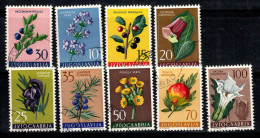 Yougoslavie 1959 Mi. 882-890 Oblitéré 100% Flore, Fleurs - Gebraucht