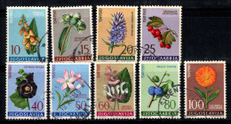 Yougoslavie 1961 Mi. 943-951 Oblitéré 100% Fleurs, Flore - Usados