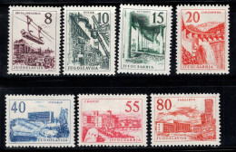 Yougoslavie 1959 Mi. 891-897 Neuf * MH 100% Technologie Et Architecture - Unused Stamps