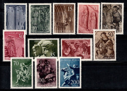 Yougoslavie 1956 Mi. 776-787 Neuf * MH 100% Art, Culture - Unused Stamps