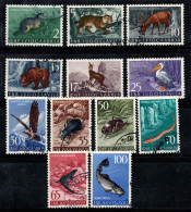 Yougoslavie 1954 Mi. 738-749 Oblitéré 100% Faune, Animaux - Used Stamps