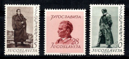 Yougoslavie 1952 Mi. 693-695 Neuf * MH 100% Tito, Célébrités - Nuevos