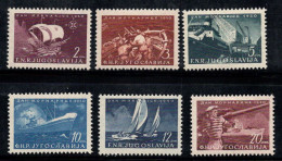 Yougoslavie 1950 Mi. 622-627 Neuf * MH 100% Marina, Navires - Unused Stamps