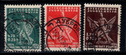 Yougoslavie 1934 Mi. 275-277 Oblitéré 100% Faucon, Zagreb - Used Stamps
