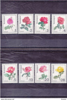 BULGARIE 1970 FLEURS ROSES Yvert 1778-1785, Michel 1999-2006 NEUF** MNH Cote 10 Euros - Unused Stamps