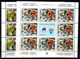 Yougoslavie 1992 Mi. 2542-2543 Mini Feuille 100% Neuf ** Coupe Du Monde - Hojas Y Bloques
