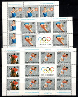 Yougoslavie 1984 Mi. 2048-2051 Mini Feuille 100% Neuf ** Jeux Olympiques - Blocks & Sheetlets