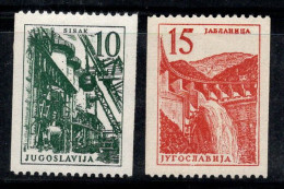 Yougoslavie 1958 Mi. 839-840 Neuf ** 100% Technologie Et Architecture - Unused Stamps