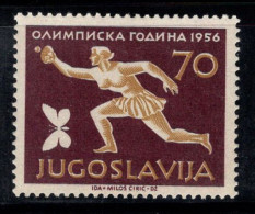 Yougoslavie 1956 Mi. 810 Neuf * MH 40% Jeux Olympiques, 70 D - Unused Stamps