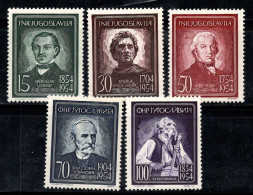 Yougoslavie 1954 Mi. 755-759 Neuf ** 80% Débat Télévisé - Unused Stamps