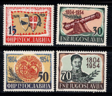 Yougoslavie 1954 Mi. 751-754 Neuf ** 80% Révolte Serbe - Unused Stamps