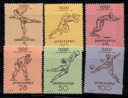 Yougoslavie 1952 Mi. 698-703 Neuf ** 80% Jeux Olympiques, Sports - Ungebraucht