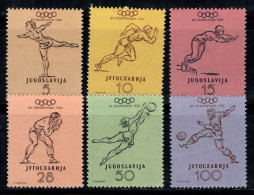 Yougoslavie 1952 Mi. 698-703 Neuf ** 80% Jeux Olympiques, Sports - Ongebruikt