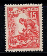 Yougoslavie 1951 Mi. 723 Neuf ** 100% 15 D, Travail, économie Locale - Unused Stamps