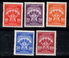 Yougoslavie 1962 Mi. 108-112 Neuf ** 100% Service Armoiries De L'étoile - Officials