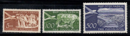 Yougoslavie 1951 Mi. 689-691, 692 Neuf ** 100% Poste Aérienne PAYSAGES - Aéreo