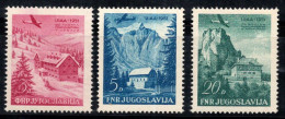 Yougoslavie 1951 Mi. 655-657 Neuf ** 80% PAYSAGES, Alpes Poste Aérienne - Luftpost