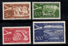 Yougoslavie 1951 Mi. 689-692 Neuf ** 60% Poste Aérienne - Poste Aérienne
