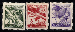 Yougoslavie 1949 Mi. 611-613 Neuf ** 100% Poste Aérienne AÉRONEF - Luchtpost