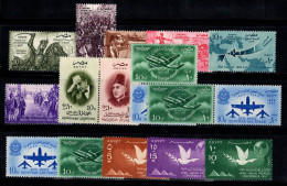 Égypte 1957 Neuf ** 60% Révolution, Célébrités, Avions - Unused Stamps