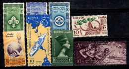 Égypte 1956 Mi. 490-497 Neuf ** 100% Scoutisme, Musée, Histoire, Culture - Nuevos