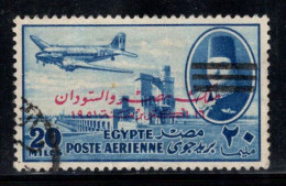 Égypte 1953 Mi. 465 Oblitéré 40% Poste Aérienne Surimprimé 20 M - Poste Aérienne