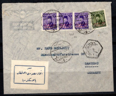 Égypte 1953 Enveloppe 100% Oblitéré Bamberg, Alexandrie - Cartas & Documentos