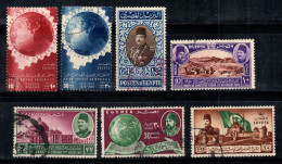 Égypte 1949-50 Oblitéré 100% Roi Farouk, UPU - Usati