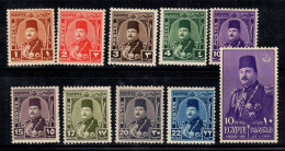 Égypte 1944-45 Neuf * MH 100% Roi Farouk - Unused Stamps