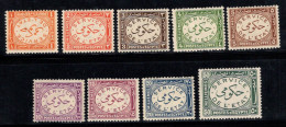 Égypte 1938 Mi. 51-59 Neuf * MH 100% Service - Dienstzegels